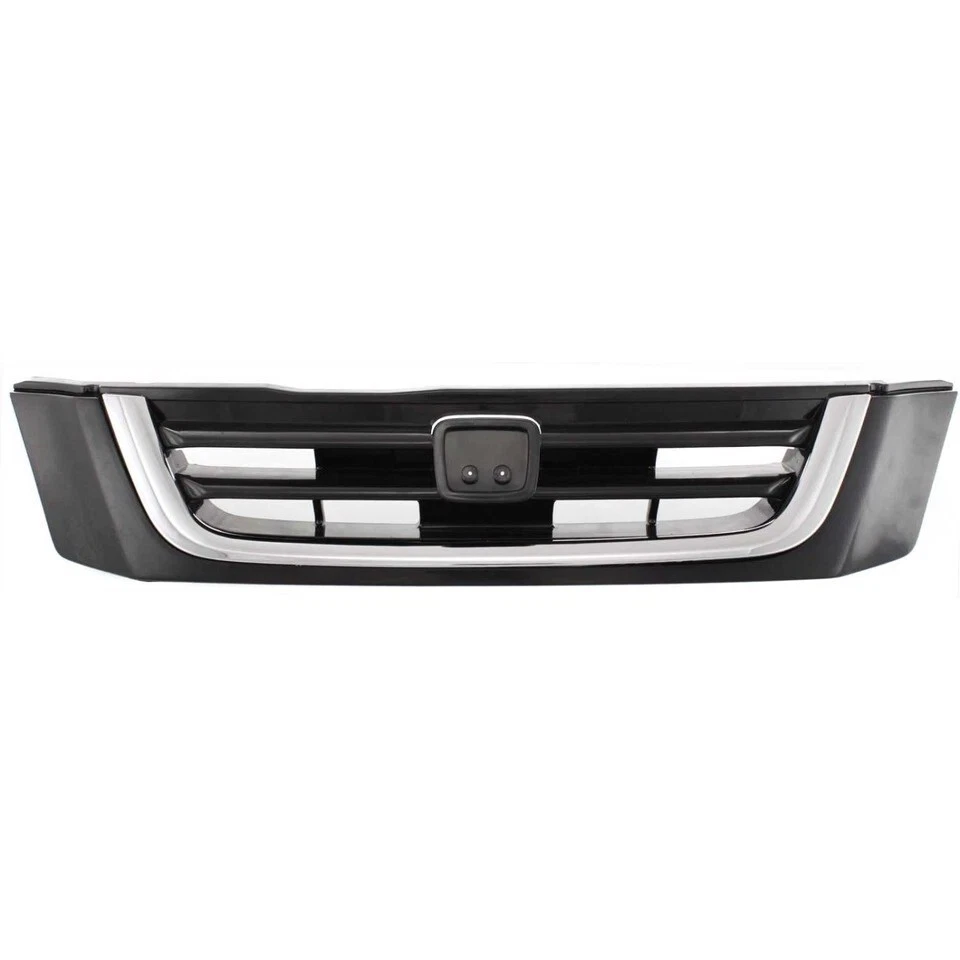 For 1997-2001 Honda CR-V Front New Grille with Chrome Molding Plastic HO1200152