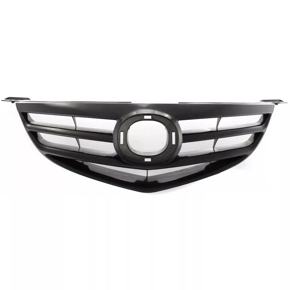 New Front Grille Assembly Black Shell and Insert Fits 2004-06 Mazda 3 MA1200171