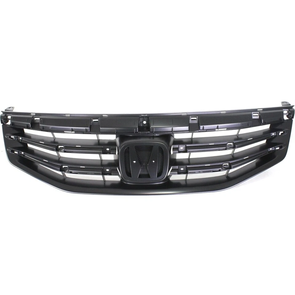 New Front Upper Grille Assembly Black Shell and Inser For 2011-2012 Honda Accord