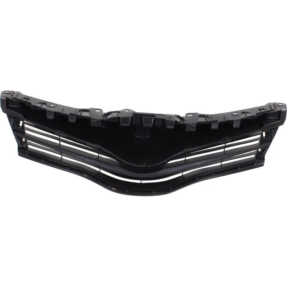 New Front Grille Assembly Black Plastic Fits 2012-2014 Toyota Yaris TO1200347