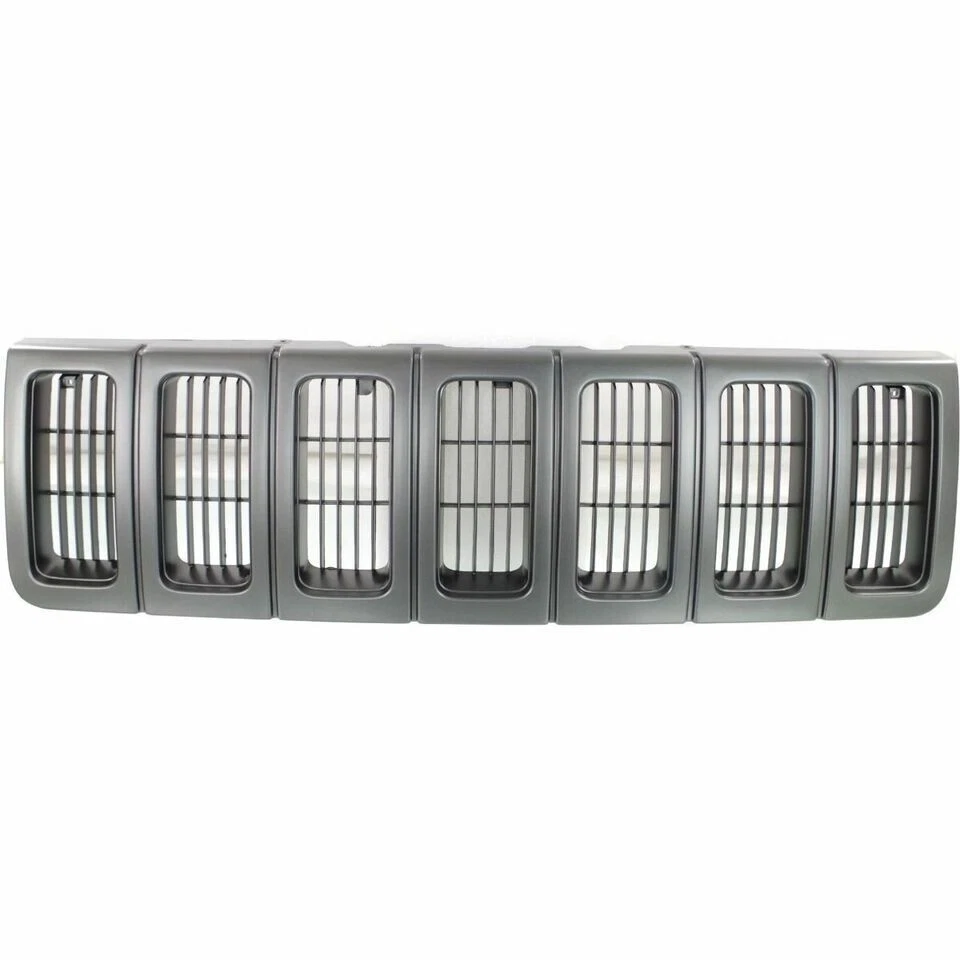 New Front Grille Black Plastic Fits 1996 1997 1998 Jeep Grand Cherokee CH1200193