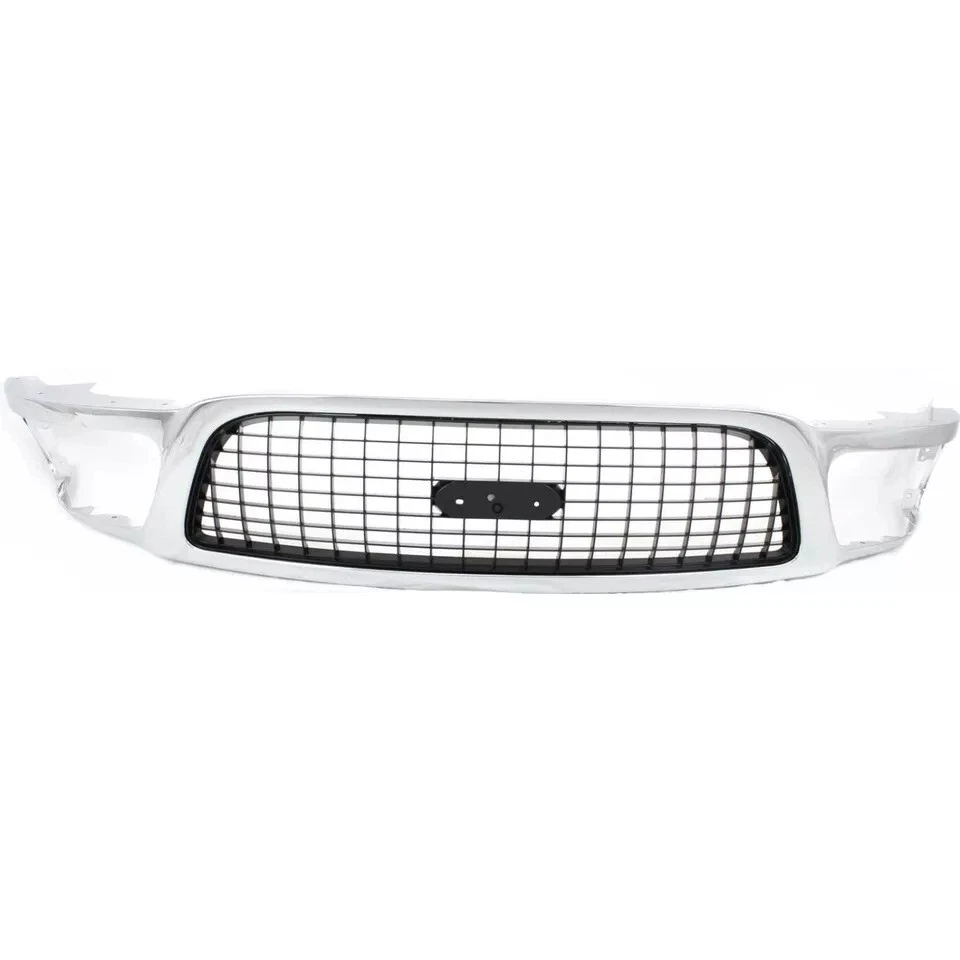 New Front Grille Chrome Shell with Gray Insert Fits 1999 Ford Expedition 4-Door